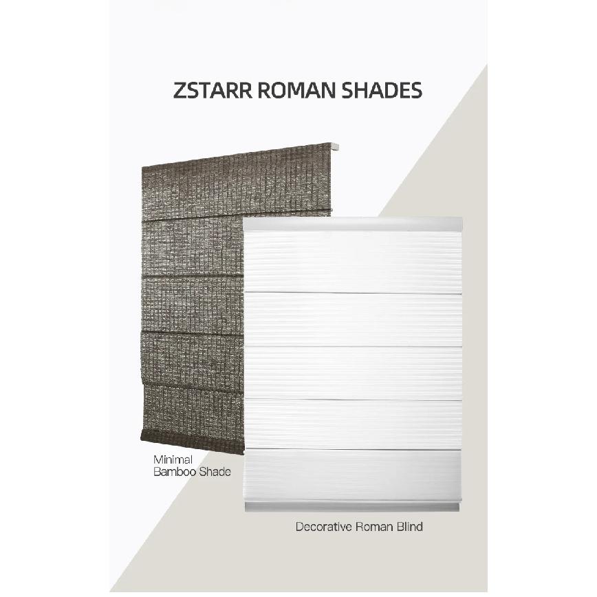 Roman Shades for Windows Roman Shades for Windows Bamboo Blinds for Window Outdoor Roller Blind Spring Cordless Reed Blinds
