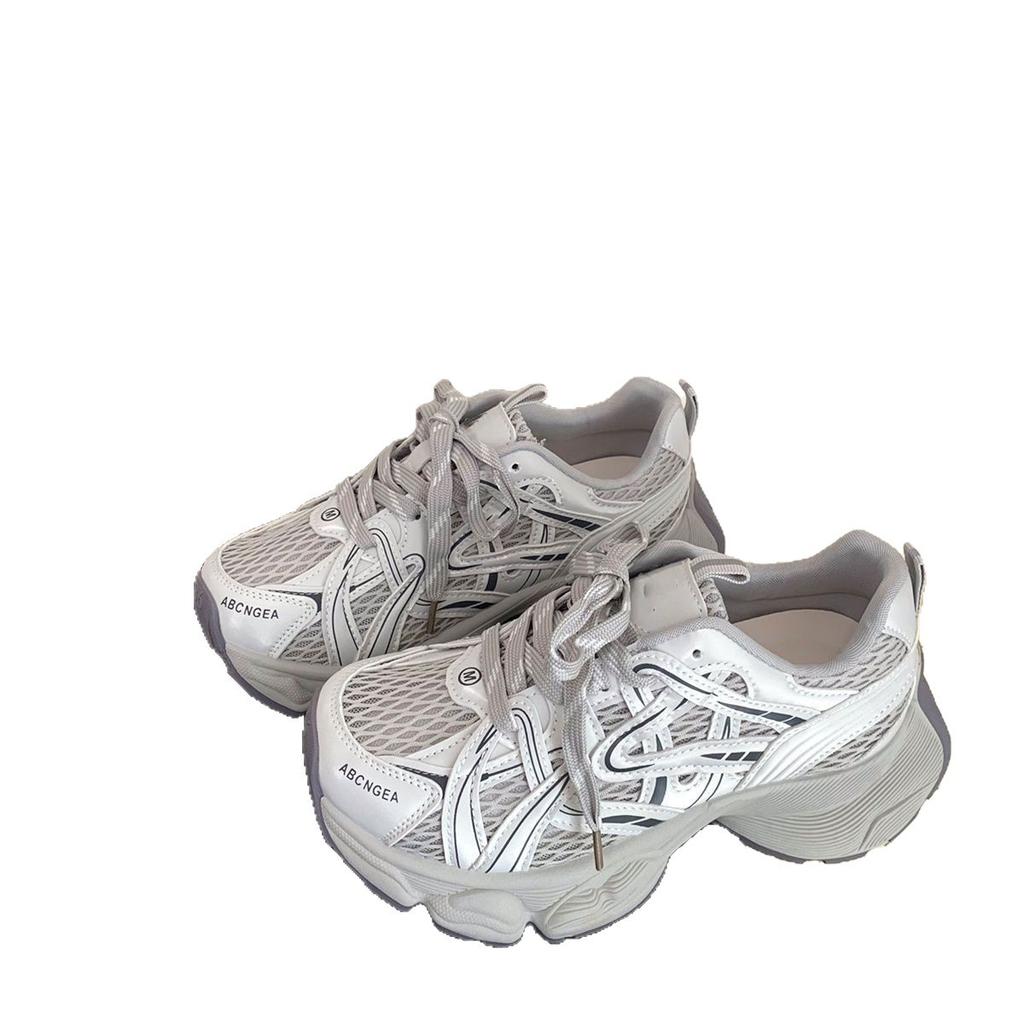Thick-soled heightening dad shoes women's spring and summer new casual versatile mesh breathable sneakers women
