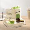 2 In 1 Automatic Pet Feeder Cats Water Container Cat Food Bowl for Small Dogs
