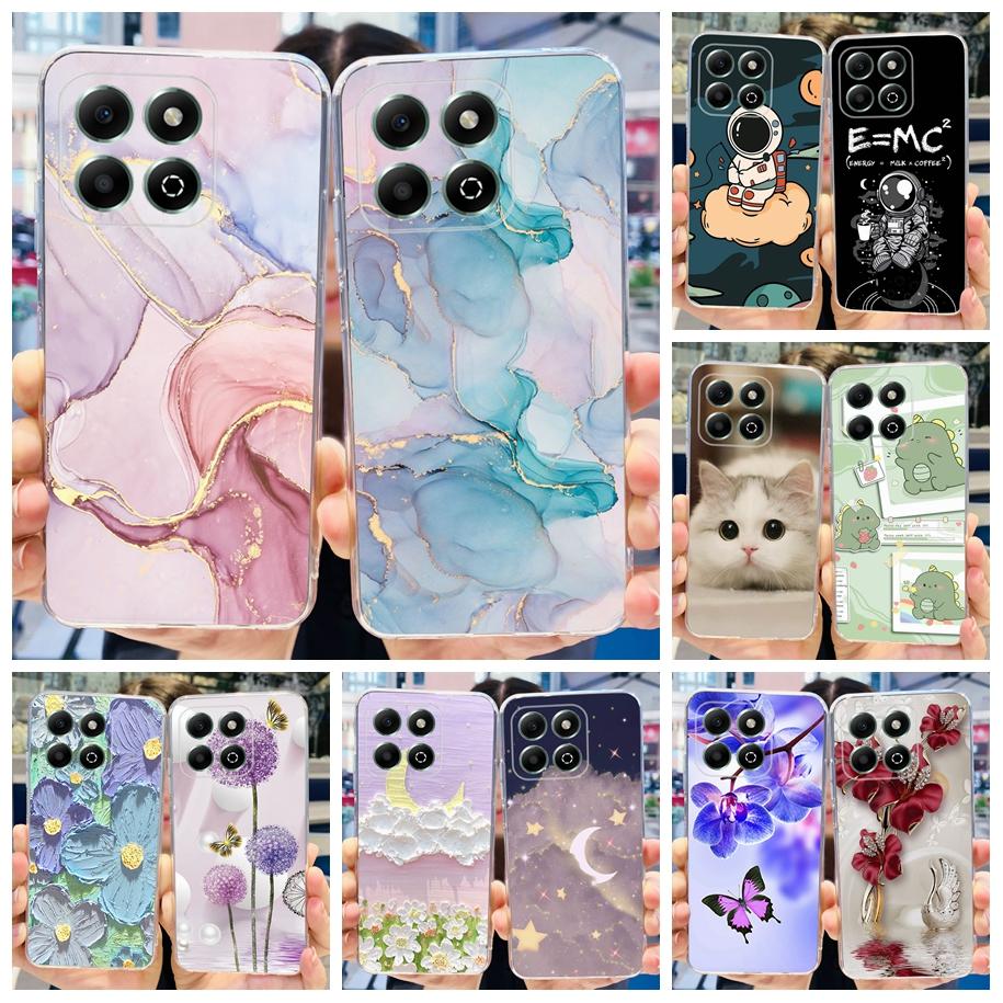 For Honor X6b Case JDY-LX1 JDY-LX2 Cover Luxury Marble Pattern Soft Clear Silicone Phone Back Cover For Honor X6b 4G X 6B Fundas