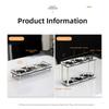 Double Layer Stand Acrylic Cup Holder Restaurant Kitchen Holds 63mm Diameter Fits Up To 11cm Height Minimalist Style