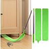 Retractable Dust Cleaner for Under Appliances, Flat Duster with Telescopic Pole