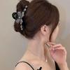 2025 Exquisite Rhinestone Bow Hair Clip - Women's Updo Shark Claw Hairpin Accessory