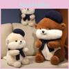 Plush Beaver Cute Toy Soft Short Fur Cuddly Pillow Ideal For Sleepovers Kids