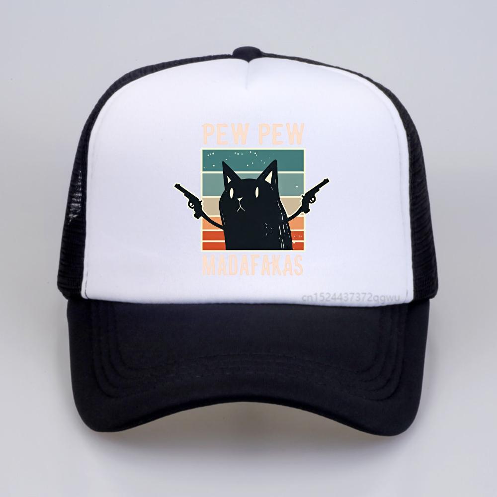 

Fashion Funny Pew Pew Madafakas Printed baseball cap Women Summer Casual Adjustable Adult Sport Mesh breathable caps Adjustable