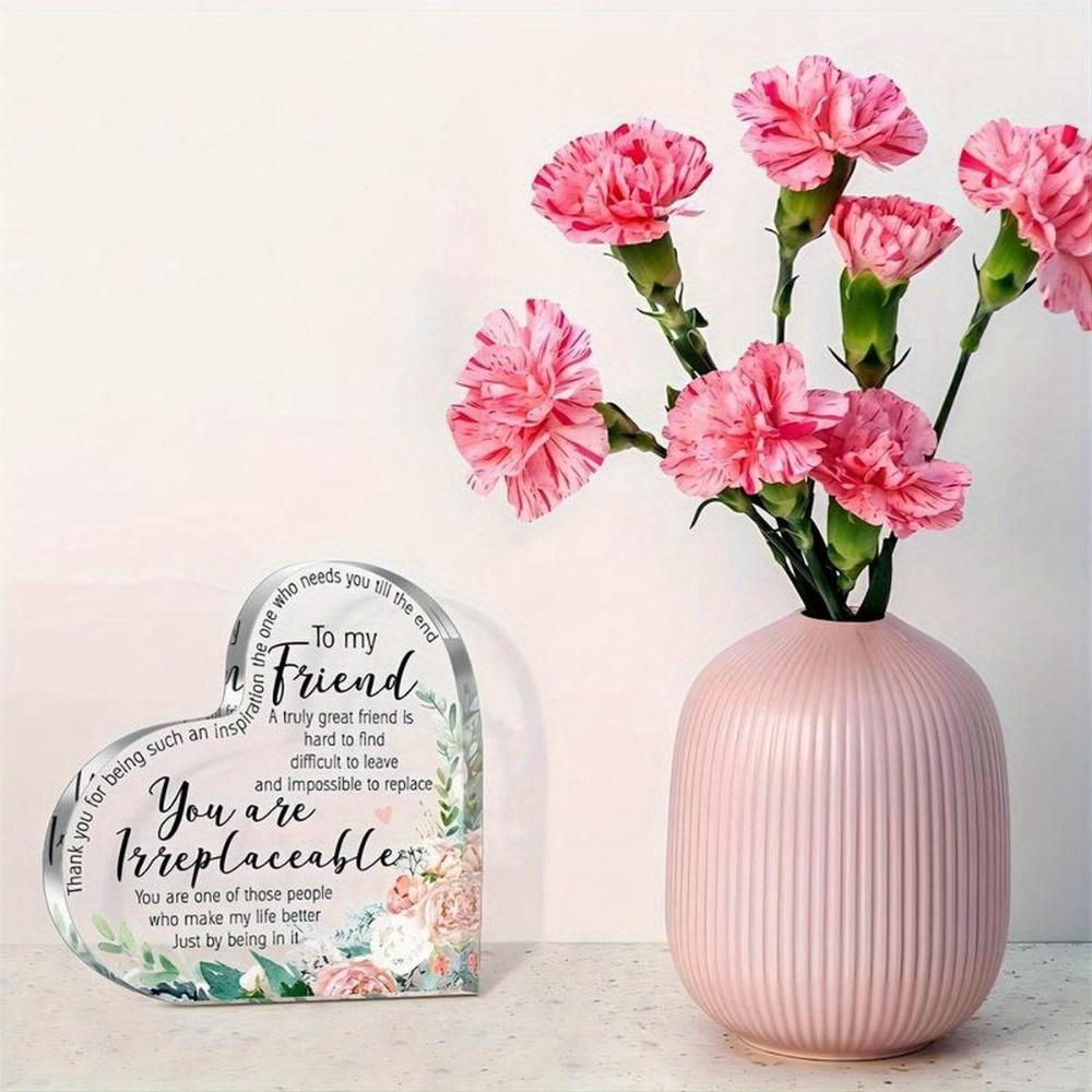 1pc Unique Friends Plaque, Acrylic Table Decor, Bestie Gift for Female Friend, Perfect Birthday or Thank You Gift for Women