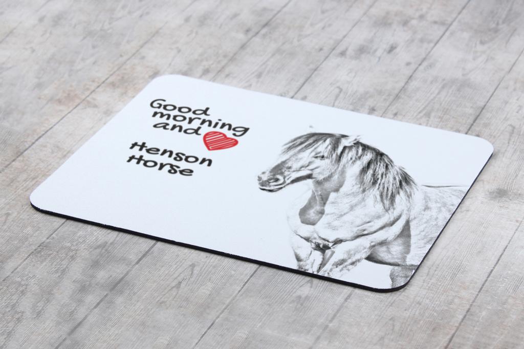 Henson Horse - Baskılı mouse pad, atlı kişiselleştirilmiş pad, Art-Dog markasından bir ofis çalışanı için benzersiz bir alet