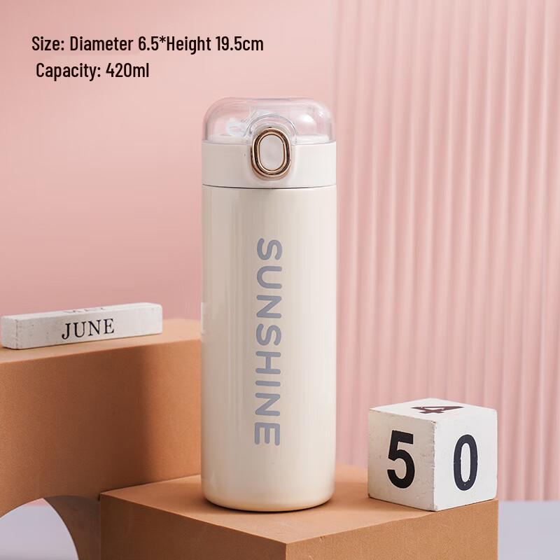 Shangqi Portable Stainless Steel Insulated Mini Coffee Mug with Straw