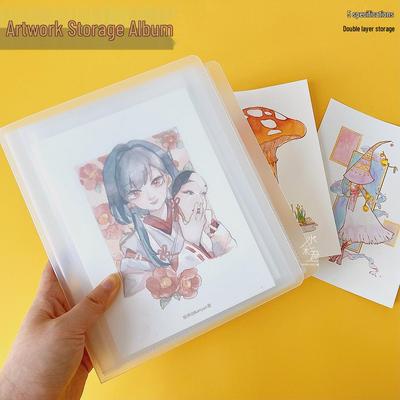 Doppelschichtiges transparentes Kunstwerkalbum für Aquarellillustrationen & Fotos