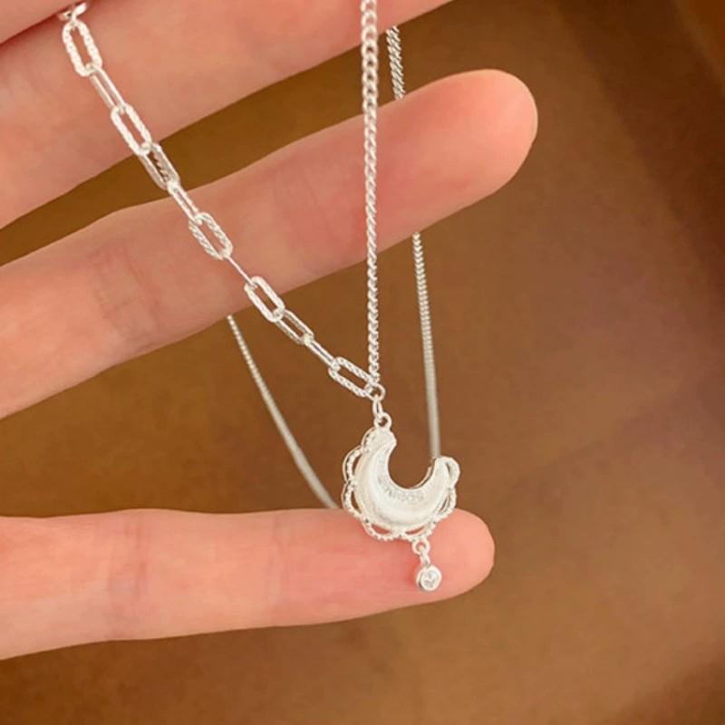 VENTFILLE Colier cu Mărgele Geometrie din Argint Sterling 925 pentru Femei Fată Design Coreean Colier Versatil Bijuterii Dropship Vânzare cu Ridicata