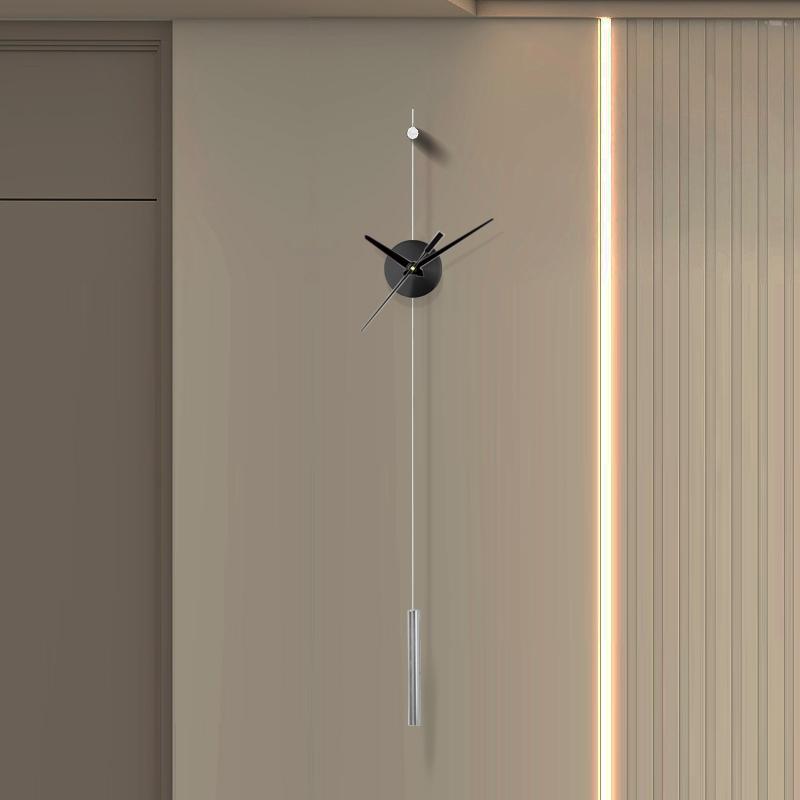 Morden Wall Clocks Metal Watches Silent Clocks Round Wall Decoration Products Creative Light Luxury Artistic Unique Design