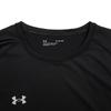 Under Armour Solid Color Running Casual Round Neck Breathable Short Sleeve T-Shirt Men Tops Black 23500506-001