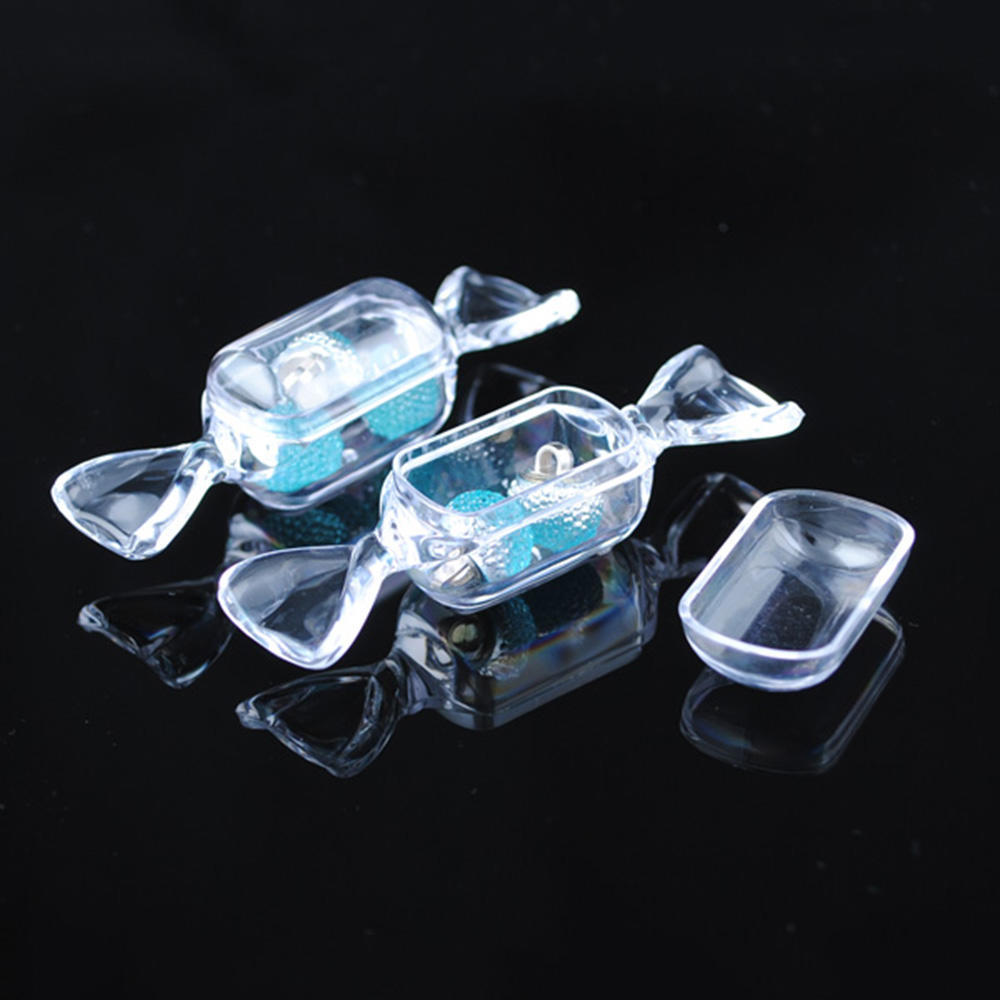 10pcs Sweet Shaped Candy Boxes Clear Plastic Transparent Wedding Party Favors NEW