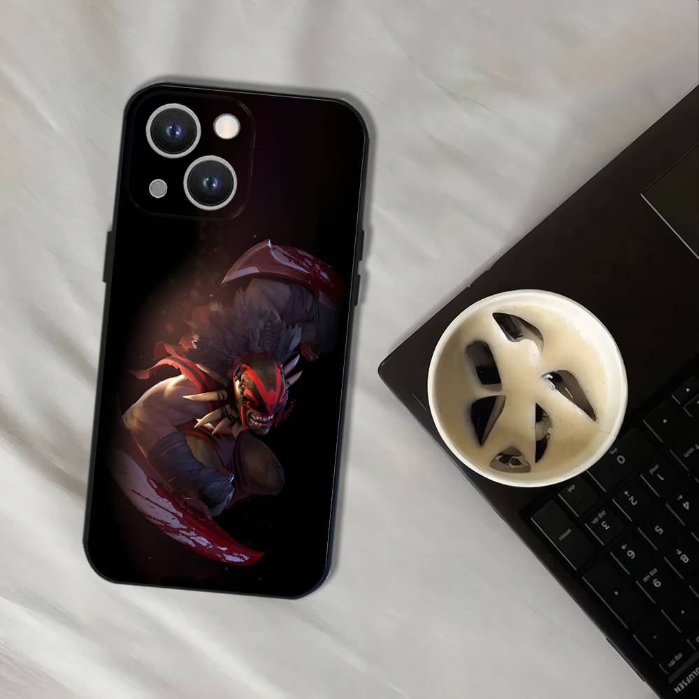 D-Dota 2 Cool Game Wear-resistant Phone Case For iPhone 17,16,15,14,13,12,11,Pro,XS,Max,XR,Plus,E,SE4,Mini Black Soft Cover