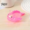 Lantern Fish Stress Ball Sugar Clear Glitter Sea Squeeze Fidget Toy Healing Sensory Soft Stretch Anxiety Relief Hand Relaxation Tool Bling