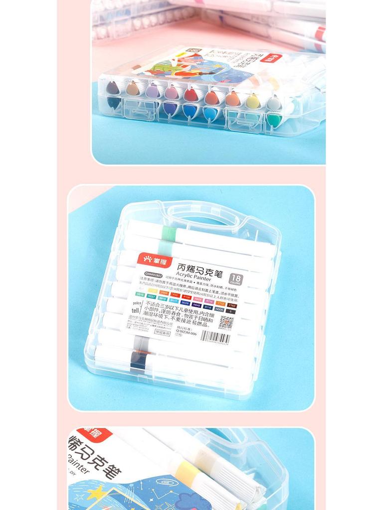 Master Soft Tip Acrylic Markers & Layerable Color Pencils with Art Brushes for Kids