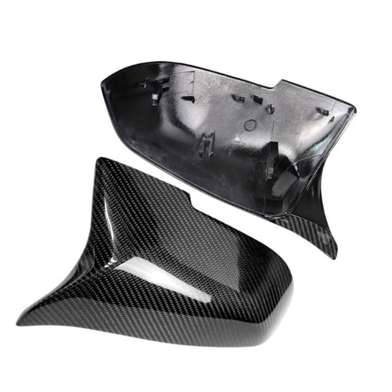 Carbon Fiber Look Schwarz auto Rückspiegel Abdeckung Kappen für BMW 5 6 7 Serie F10 F11 F18 F07 F12 F13 F06 F01 F02 LCI