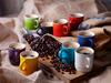 Le Creuset Rainbow Collection Mini Heat and Cold Microwave and Oven Set of 6 Japanese Mugs, Resistant, Safe, [Official Product]