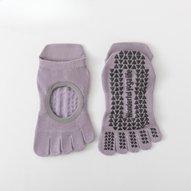 Cotton Yoga Pilates Socks - Children's Anti-slip Socks, Five-finger Socks, Summer Thin Yoga Socks, Split-toe Socks, Boat-shaped Socks