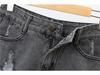 Summer Korean Style High-Waisted Ripped Wide-Leg Denim Shorts for Women - Plus Size, Slimming A-Line Hot Pants