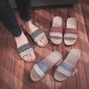 Summer Non-Slip Linen Slippers for Couples - Breathable, Odor-Free Indoor Footwear