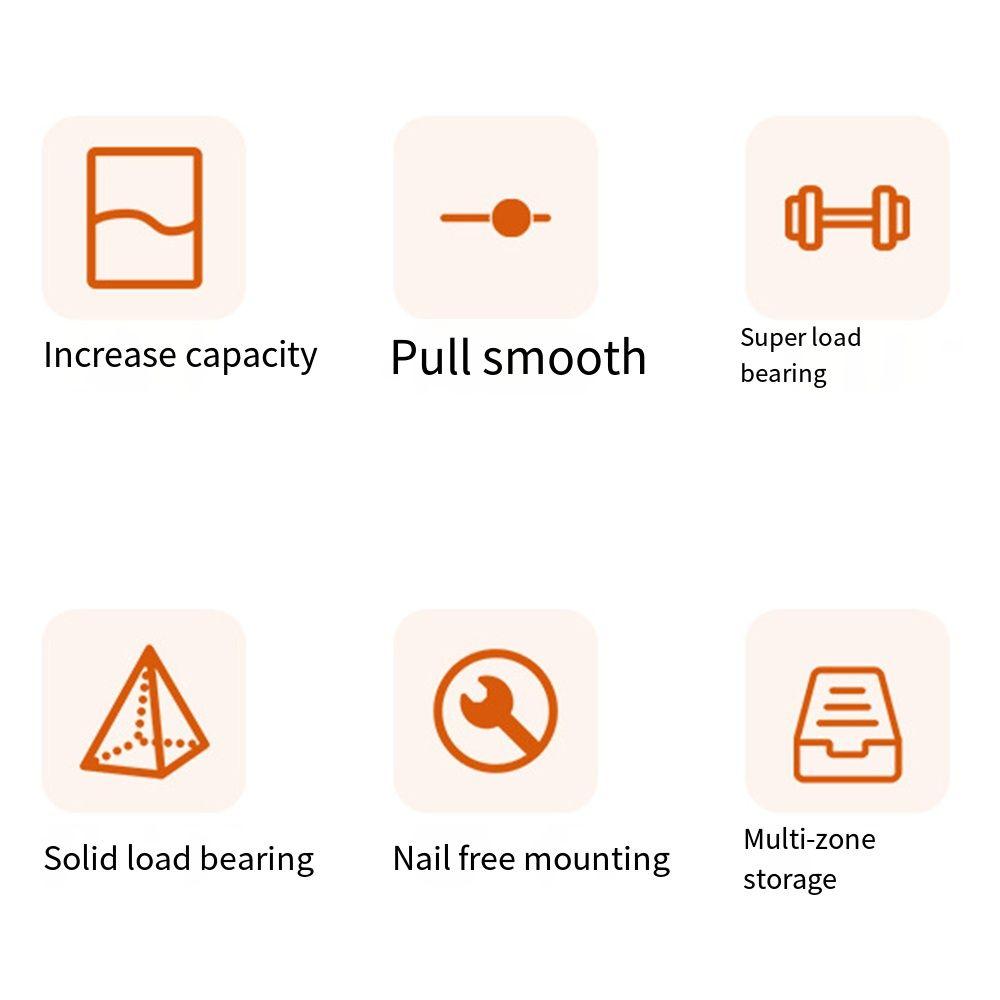 Slide Drawer Dish Storage Rack Adjustable Retractable Storage Container  Under Sink