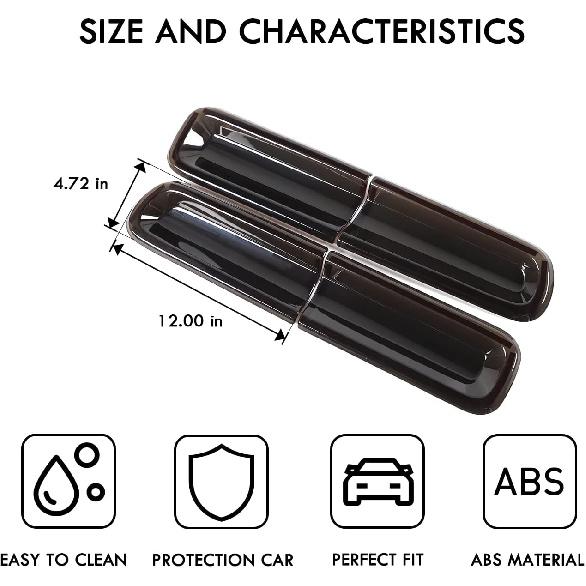 JWWY for Challenger Taillight Tail Lamp Rear Light Tail Light Covers Guards Protector Cover Trim for 2015-2024+ Dodge Challenger Exterior