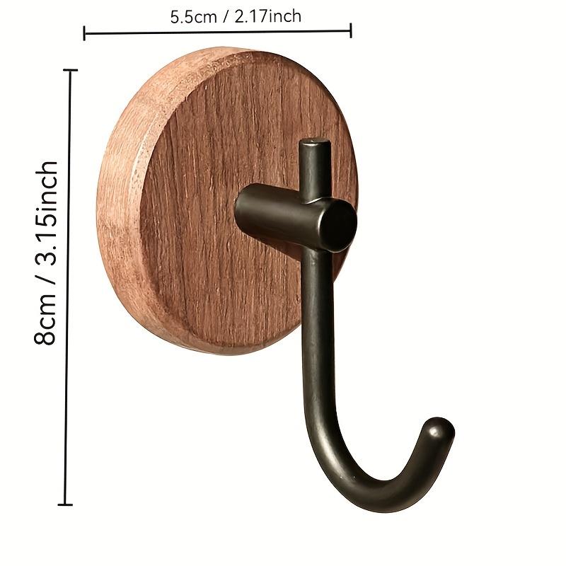 Walnut Wood Hook Clothes Hook Key Hook Bathrobe Towel Hook Auxiliary Hook Household Storage Hook