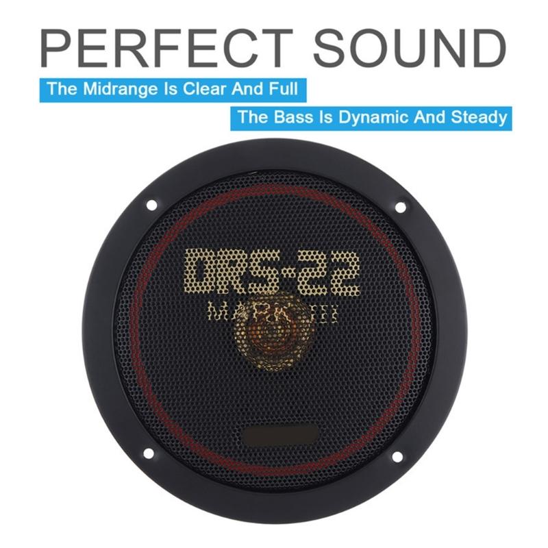 1Pair 6.5" 2-Way Coaxial Full Ranges Frequency Speakers Automobile Audios Music Stereo Speaker Auto Door Subwoofer
