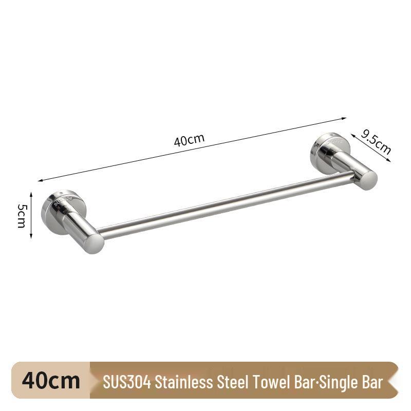 304 Stainless Steel Double Bar Bathroom Towel Rack