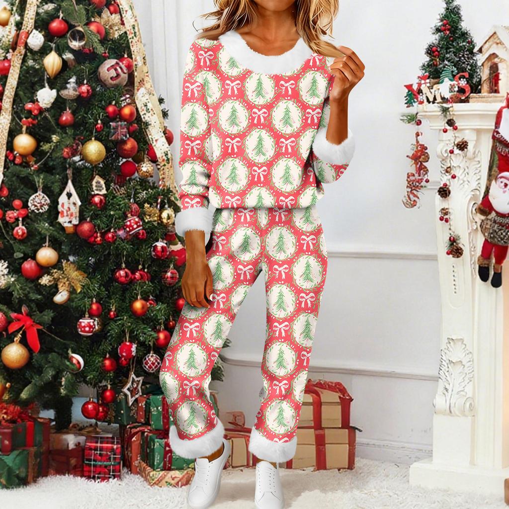 Damenmode Lässig Homewear Mode Lässig Bedruckter Cardigan Hemd Hosen Set