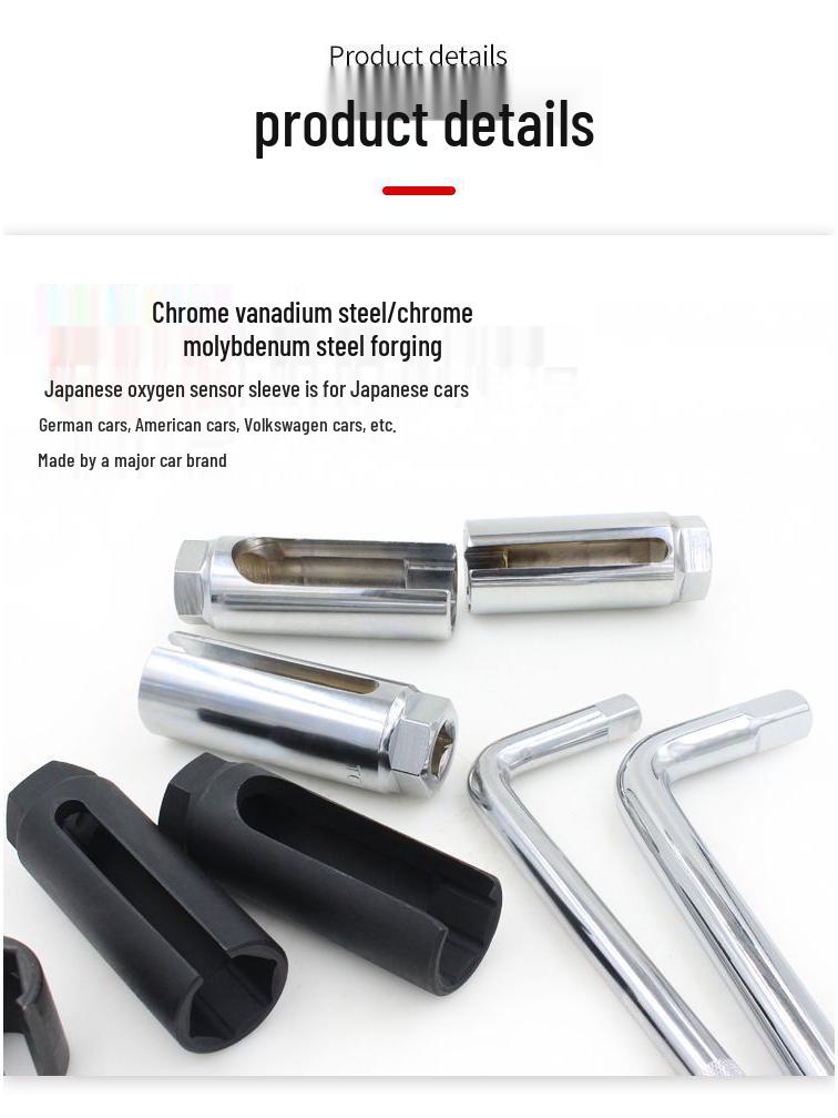 Sauerstoffsensor-Ausbauwerkzeugsatz mit großer Öffnung 22 mm für Kleinwagen