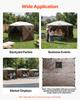 VEVOR Canopy Sidewalls, 1.73 x 1.48 m, Canopy Tent Walls with Waterproof and Sunlight Protection Layer, One-Sided Window Design