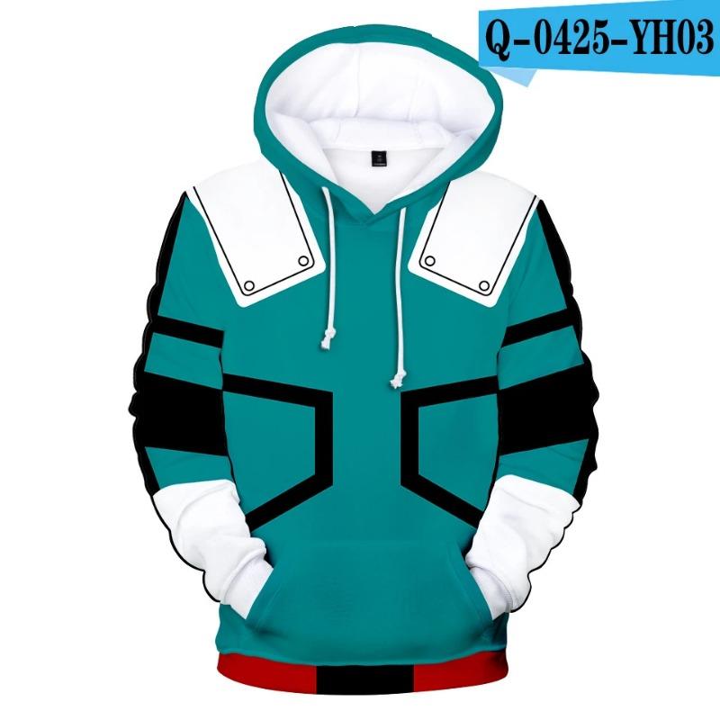 My Hero Academia Midoriya Izuku All Might Cosplay Kostüm Schuluniform Boku No Hero Academia 3D Druck Herren Hoodies Sweatshirts