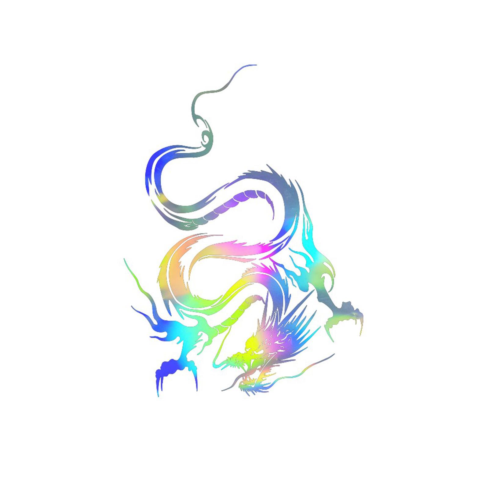 

Наклейка на капот автомобиля с изображением дракона, самоклеящиеся виниловые наклейки на крышу, царапины разноцветный