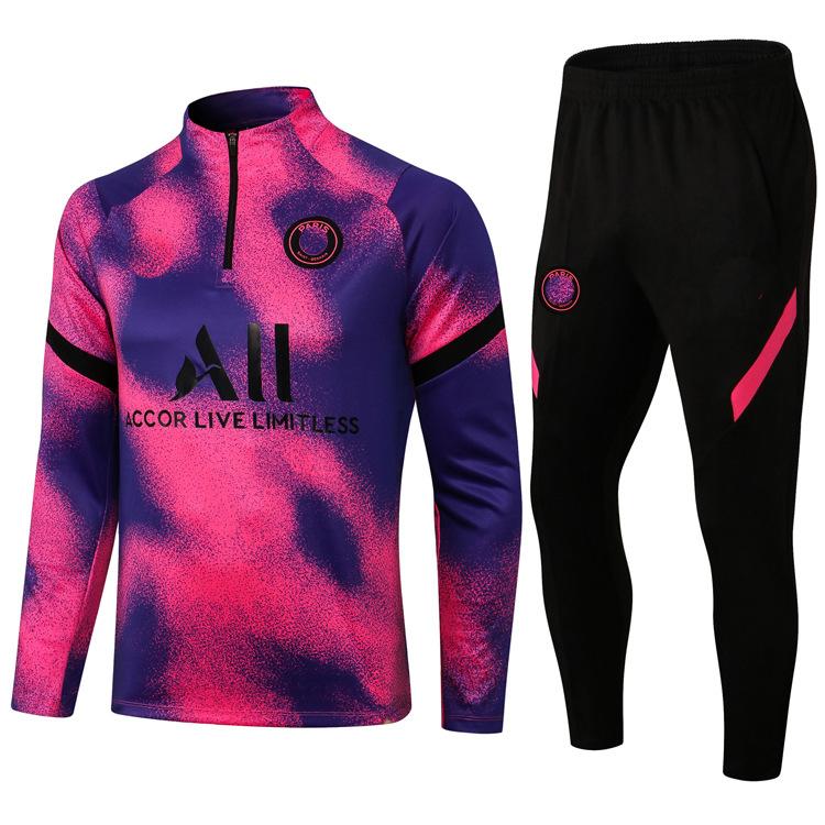 Paris Neymar Football Training Suit Autumn And Winter Long-Sleeved Appearance Suit Breathable And Quick-Drying Suit Team