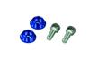 POSH FAITH Motorcycle License Plate Cap Holder NASA Set, Type, Blue, 500095-01