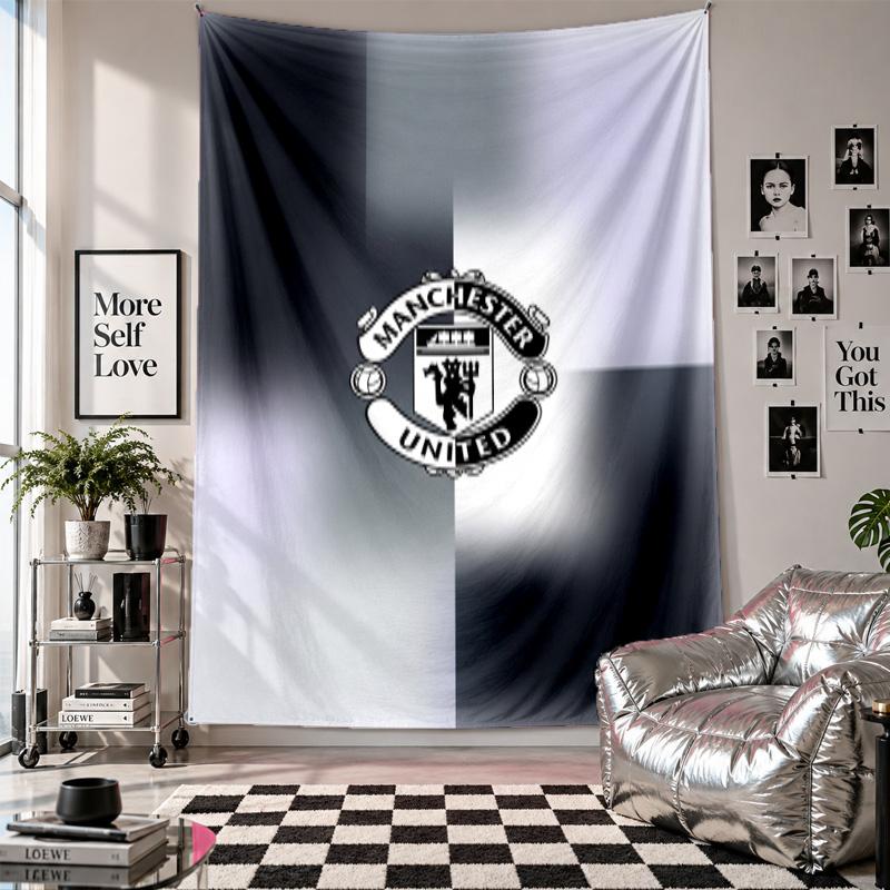Manchester United FC Wall Tapestry Home Decor Wall Hanging Cloth for Bedroom Living Room Background