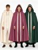 Middeleeuwse Satin Kapmantel - Meerkleurig Cosplay & Halloween Kostuum Cape