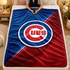 Flannel BlanketChicago Cubs Warm Soft Throw Blanket for Indoor Sofa Bed Living Room Use