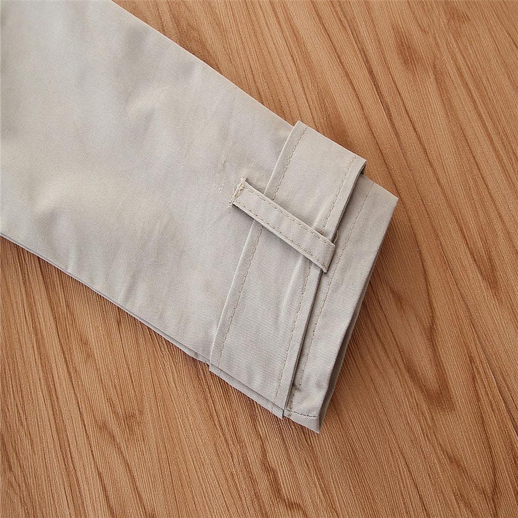 Batole Dětské Dětské Dívčí Trenčkot Větrovka Bunda s dlouhým rukávem Outwear