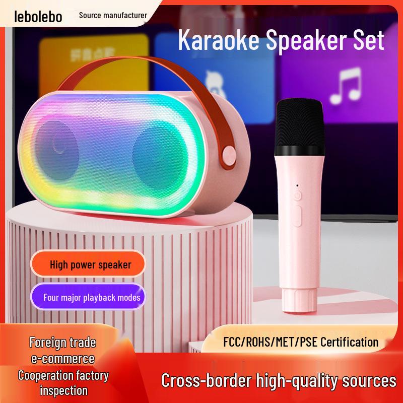 

Бездротова Bluetooth-колонка та мікрофон для K-караоке «Все в одному» Домашній KTV-набір