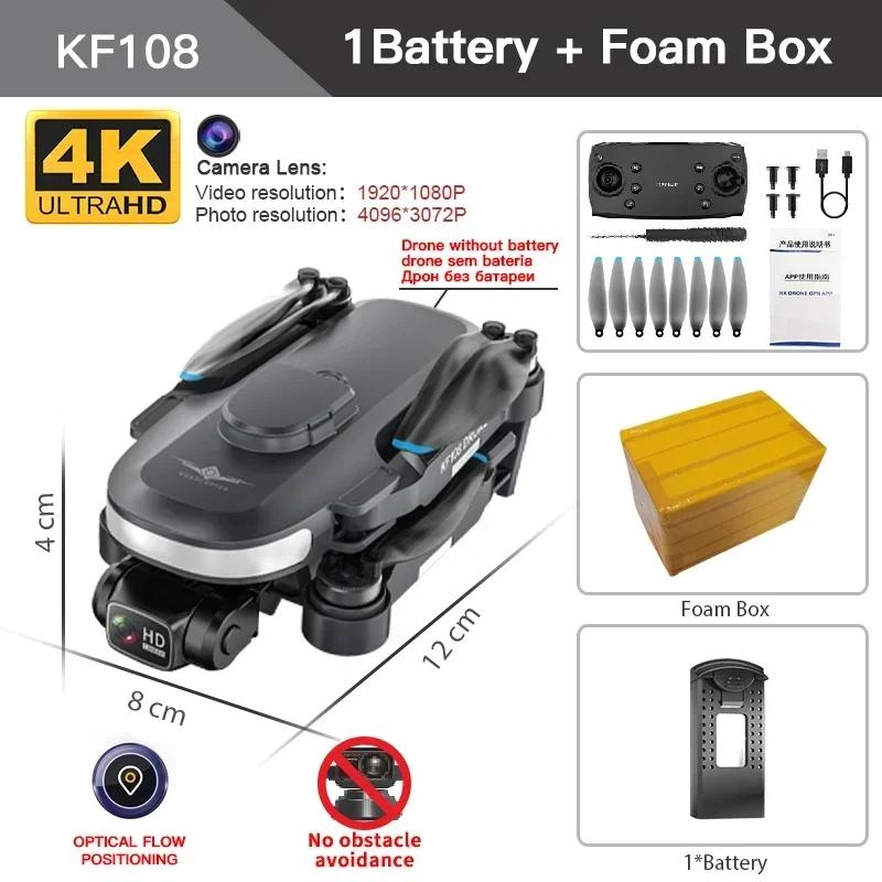 KF108 / KF108MAX GPS Drone 4K HD Dual Camera 360° Obstacle Avoidance Brushless Motor Mini Drone 4K Profesional RC Dron VS L900