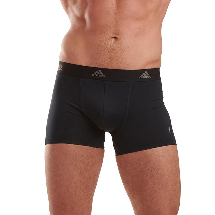 Adidas Logo Print Sports Boxer Briefs 3-Pack Men Underwear Black 4A3M02-000