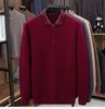 New Arrivals: Men's 100% Pure Wool Thickened Pullover - 400g Winter Sweater for Middle-Aged and Elderly