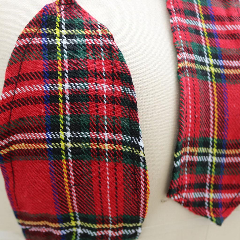 Sexy étudiant noël trois points rouge Plaid sous-vêtements Sexy G-String