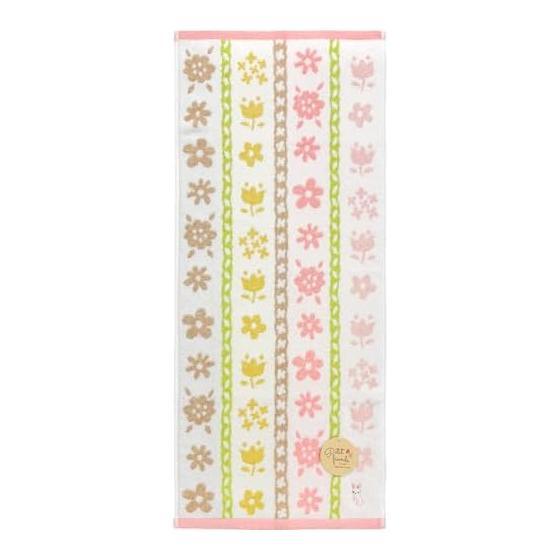 Hayashi Face Towel Approx. 34 x 80cm Petit Fleur Rabbit FP535902