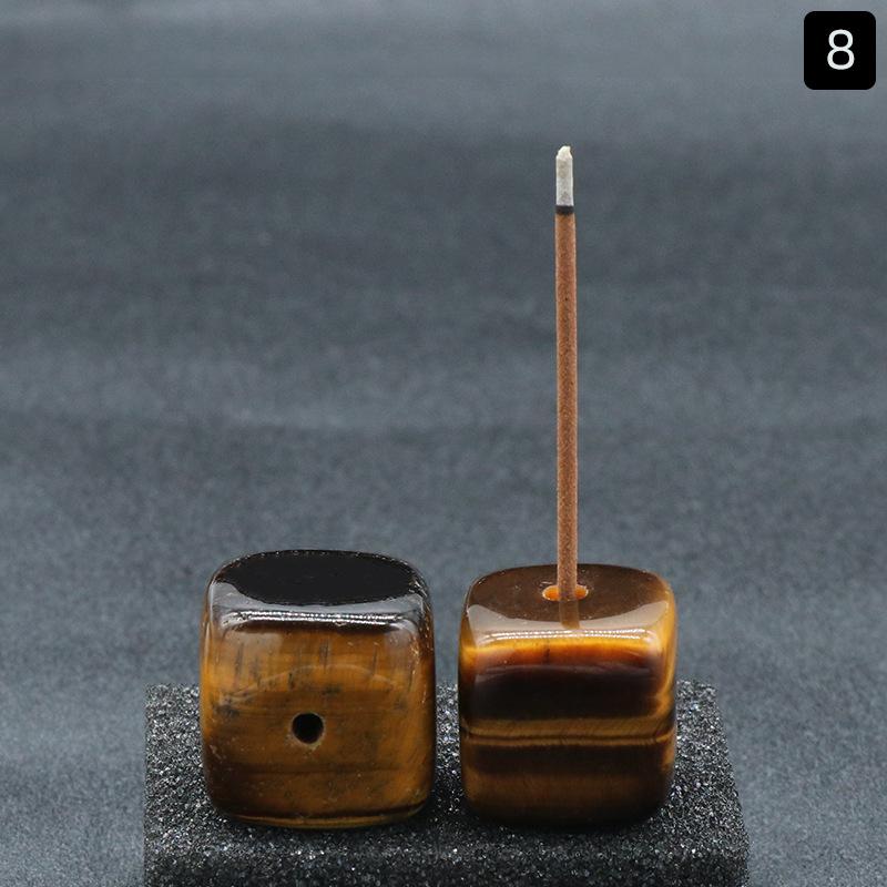 

Подставка для благовоний из натурального хрустального камня, квадратная, кристаллическая, арома, подставка для благовоний, украшение для дома, украшение интерьера