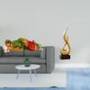 Resin Joseph Jesus Sculpture Abstract Flame Art Decorative Desk Display Modern for Tabletop Shelf