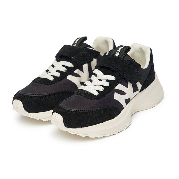 MLB Shock Absorbing Wear Resistant Breathable Balanced Low Top Casual Shoes Kids sneakers 7ASXXB12N-50BKS